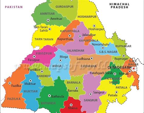 District Map Of Punjab