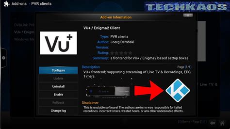 How To Set Up Vu Enigma2 Client In Kodi Youtube