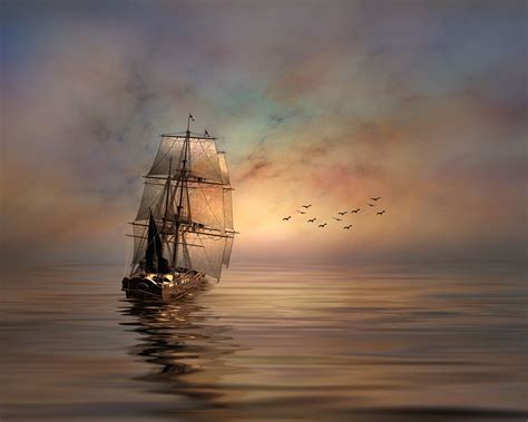 Down Wind By Stephen Warren 500px Sailing Ships Ship Paintings