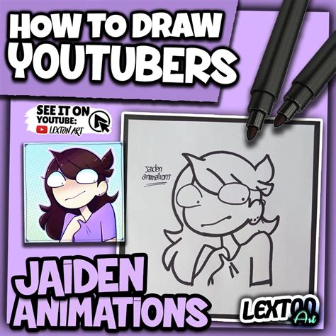How To Draw Jaiden Animations How To Draw Youtubers Lexton Art