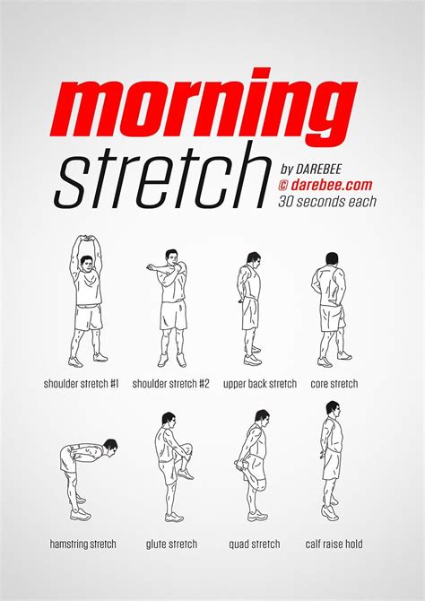 Morning Stretch Workout By Darebee Fitness Workout Darebee