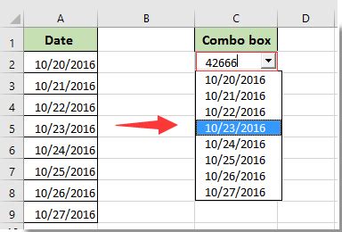 Generally, the bill of quantity is prepared in an excel sheet. How to display date format in combo box output in Excel?