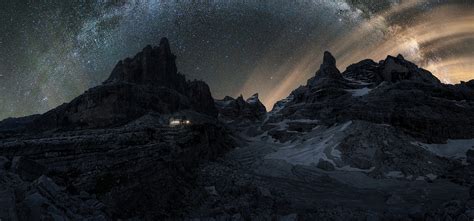 2316x1080 Resolution Dolomites Mountains Milky Way 2316x1080 Resolution