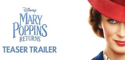 mary poppins returns teaser trailer