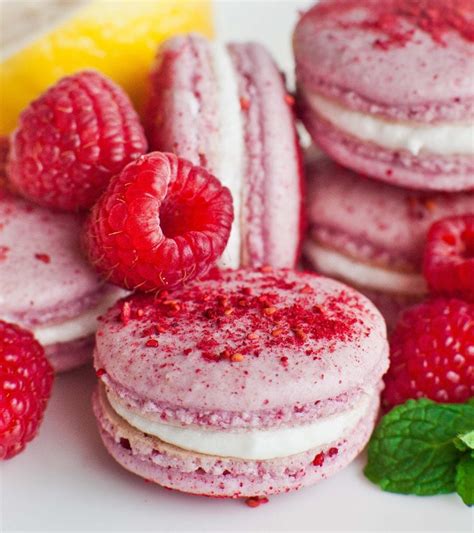 lemon raspberry macarons recipe video tatyanas everyday food