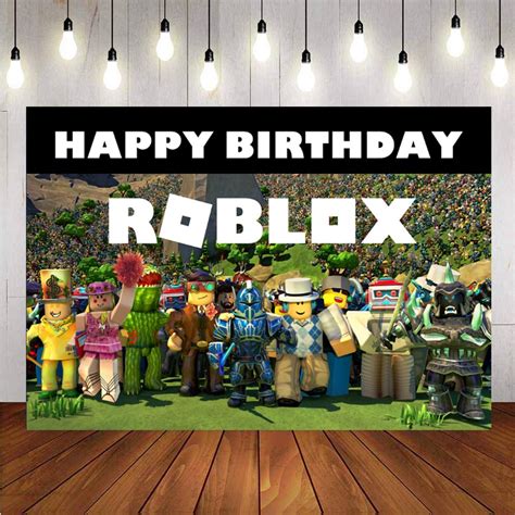 Roblox Backdrops For Photo Studio Boys Game Theme Birthday Party