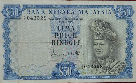 Harga duit kertas lama rm 1. Galeri Sha Banknote: WANG KERTAS RM50 SIRI PERTAMA 1967