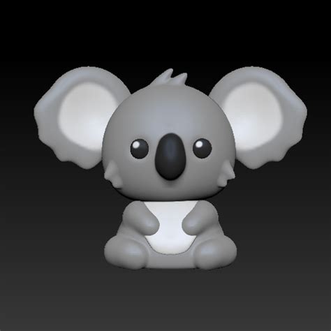 Download Stl File Koala • 3d Printable Design ・ Cults