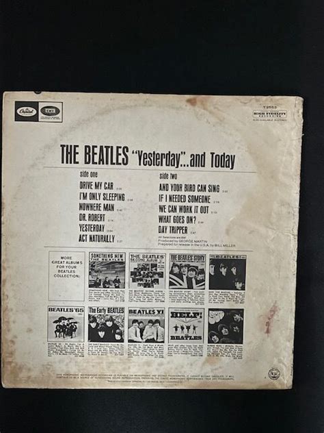 Beatles Yesterday And Todaymono Pastover Butcher Cover Very English