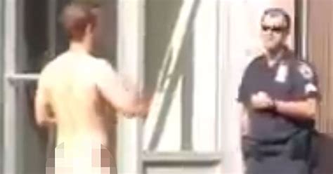 Naked Man Tasered After Running At Police And Screaming You Want To