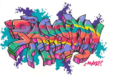 Passion Graffiti Pattern Wallpaper Graffiti Letter Icon