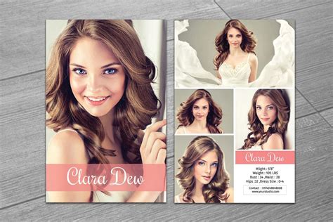 model comp cards composite card printing industri designs nyc