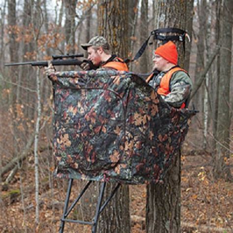 New Rivers Edge Camo Curtain For Relax 2 Man Hunting Ladder Stand