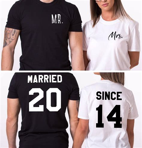 Anniversary Shirts, Married Since Shirts, Mr Mrs Shirts, Honeymoon Shirts, Anniversary T-Shirts ...