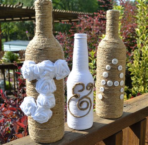 Custom Twine Wrapped Wine Bottles Rustic By Artisticallyashley 35