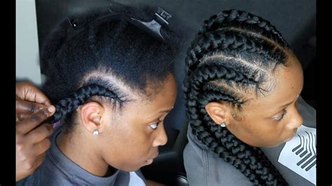 The next time you're looking for some fresh hair inspiration, remember ghana braids. How To - Ghana Feedin Braids // On Natural Hair - YouTube