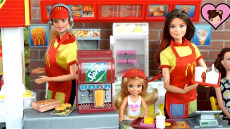 ドール Mcdonalds Barbieバービー More Fun Than Ever Complete Happy Meal Set