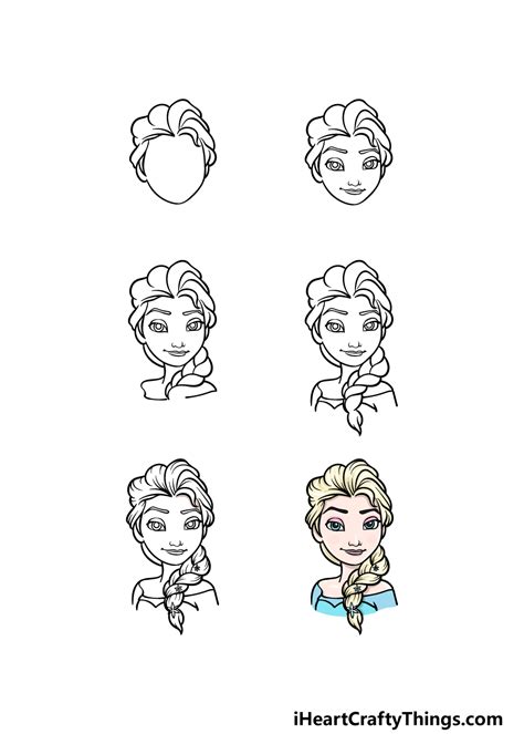 How To Draw Elsa And Anna From Frozen 2 Step By Step Easy Tutorial Pics