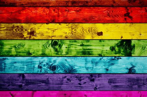 Colorful Wood Planks Background Abstract Stock Photos Creative Market