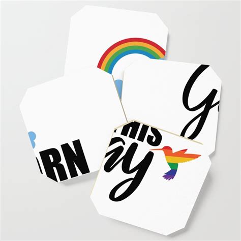 Born This Gay Lgbtq Pride Coaster By Zephirx Society6