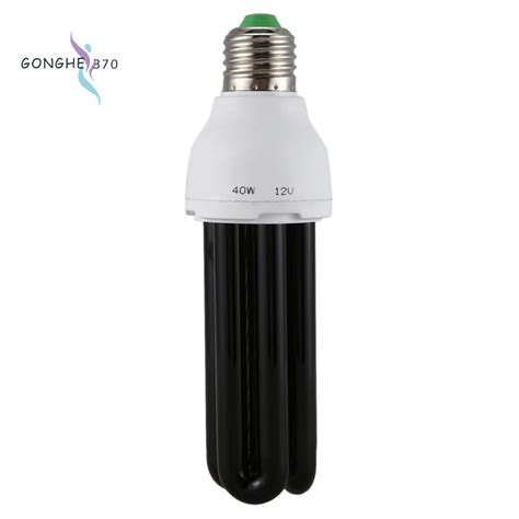 E27 40w Uv Ultraviolet Fluorescent Blacklight Cfl Light Bulb Lamp 220v