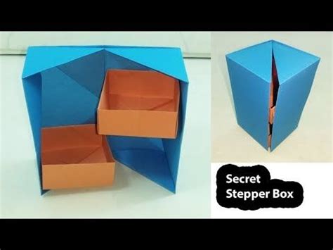 How To Make Origami Secret Stepper Box Tutorial DIY Secret Stepper Box