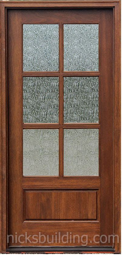 Exterior Single Mahogany Doors