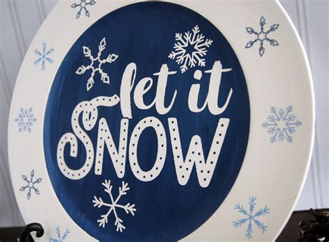 Svg images and their behaviors are defined in xml text files. Stenciled Let It Snow Charger and Free SVG Cut File ...