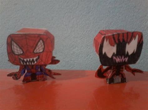 I Made Some Papercrafts Of Doppelganger And Carnagemini Papercraft