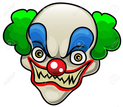 Scary Clown Faces Clipart Best