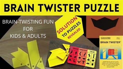 Brain Twister Puzzle With Solutions Youtube