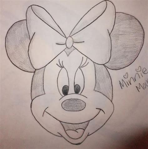 Minnie Mouse Drawing By Chloesmith8 On Deviantart