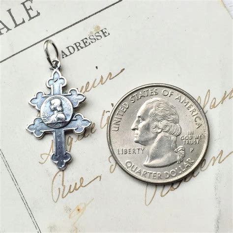 St Joan Of Arc Cross Of Lorraine Medal Patron Of Strong Women Cool