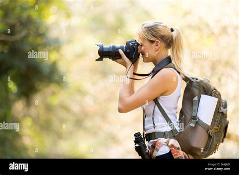 Female Taking Nature Photos Hi Res Stock Photography And Images Alamy