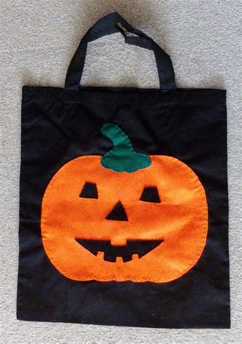 Felt Pumpkin Shopping Bag Tote Bag Pumpkin Bag Halloween Pumpkin