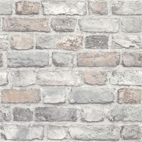 Vintage Brick By Albany Pale Pink Brick Wallpaper Direct