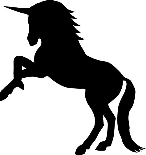 Horse Unicorn Silhouette Clip Art Unicorn Horn Png Download 2190