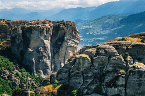 The Holy Monastery Of St Stephen At The Complex Of Meteora Monasteries