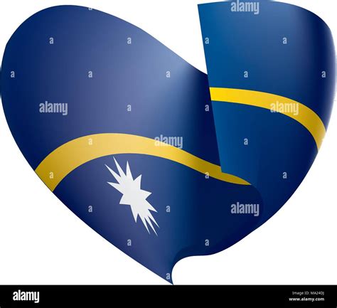 Nauru Flag Vector Illustration Stock Vector Image And Art Alamy