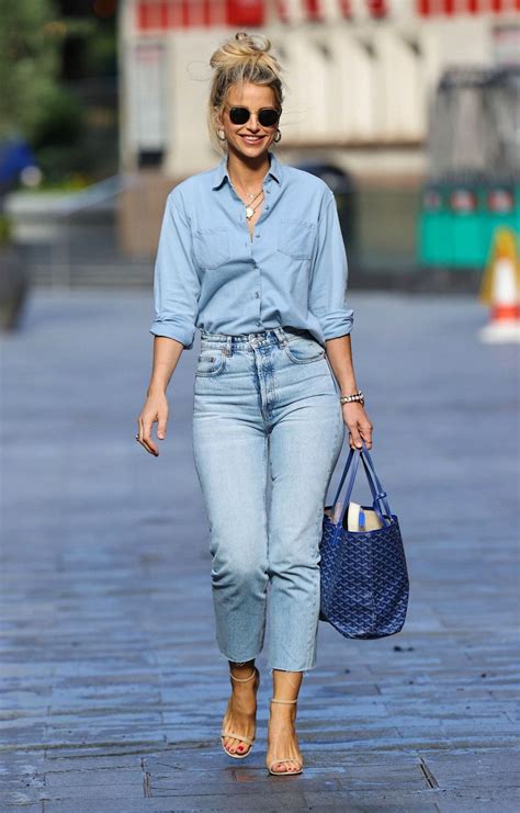 Vogue Williams In All Denim Outfit London 08302020 • Celebmafia