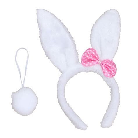 2 Pcs Cute Bunny Ear Headband Rabbit Ears Design Hair Hoop Headpiece