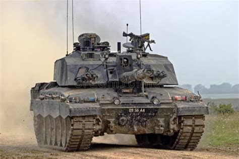 A British Army Challenger 2 Main Battle Tank Editorial Stock Photo