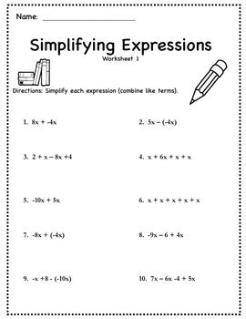 Ok, we're discussing free grade 7 algebraic expression worksheets and i was not present in my last math class so i can somebody please help me attempt to learn how to answer couple of questions regarding free grade 7 algebraic expression. Simplifying Algebraic Expressions Activity (Distribute & Combine Like Term}