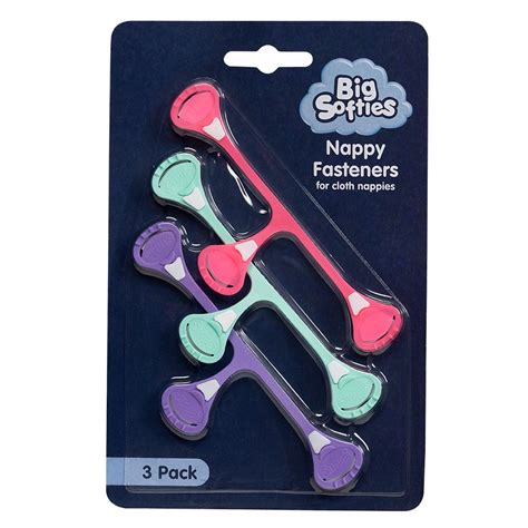 big softies 3 pack nappy fasteners c stuart brands