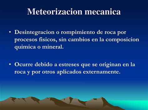 Ppt Meteorización “weathering” Powerpoint Presentation Free