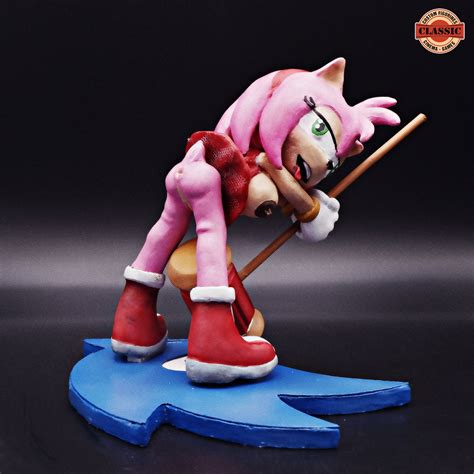 Custom Adult Figurine Amy Rose Sonic Hedgehog 110 Etsy