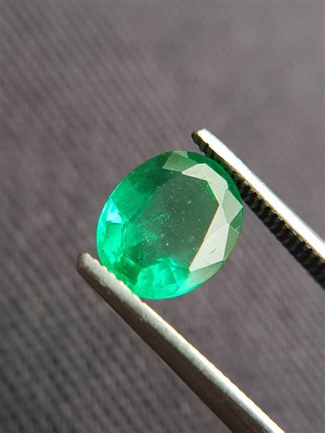 1cts Emerald Oval Cut Stone Natural Emerald Oval Faceted For Etsy
