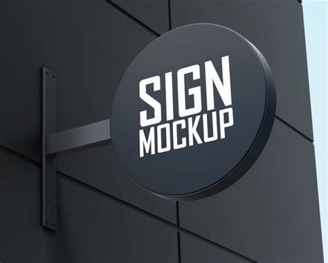 Premium Psd Signage Logo Mockup