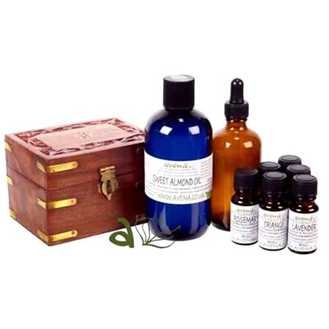 Aromatherapy T Box Starter Kit With 6 Essential Oils In Wooden