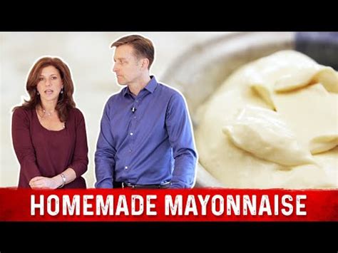 Mayonnaise is made by blending two things that would otherwise prefer to stay separated: How to Make Homemade Mayonnaise - YouTube